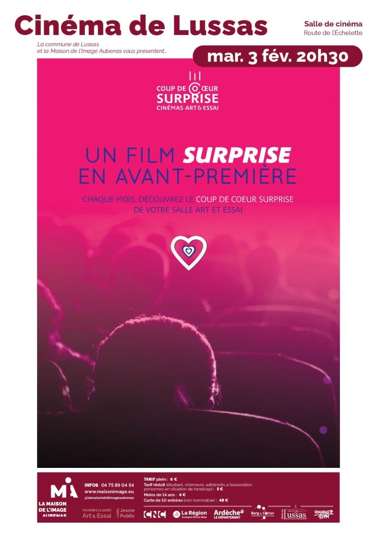 FILM SURPRISE mardi 3 fév 20h30