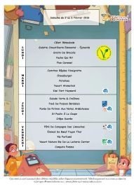 MENUS DE LA CANTINE SCOLAIRE FÉVRIER 2026