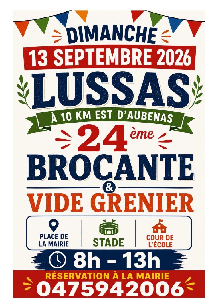 VIDE GRENIER AFFICHE
