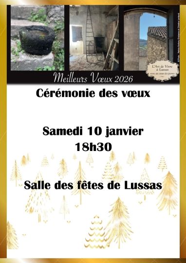 Affiche Cérémonie des vœux