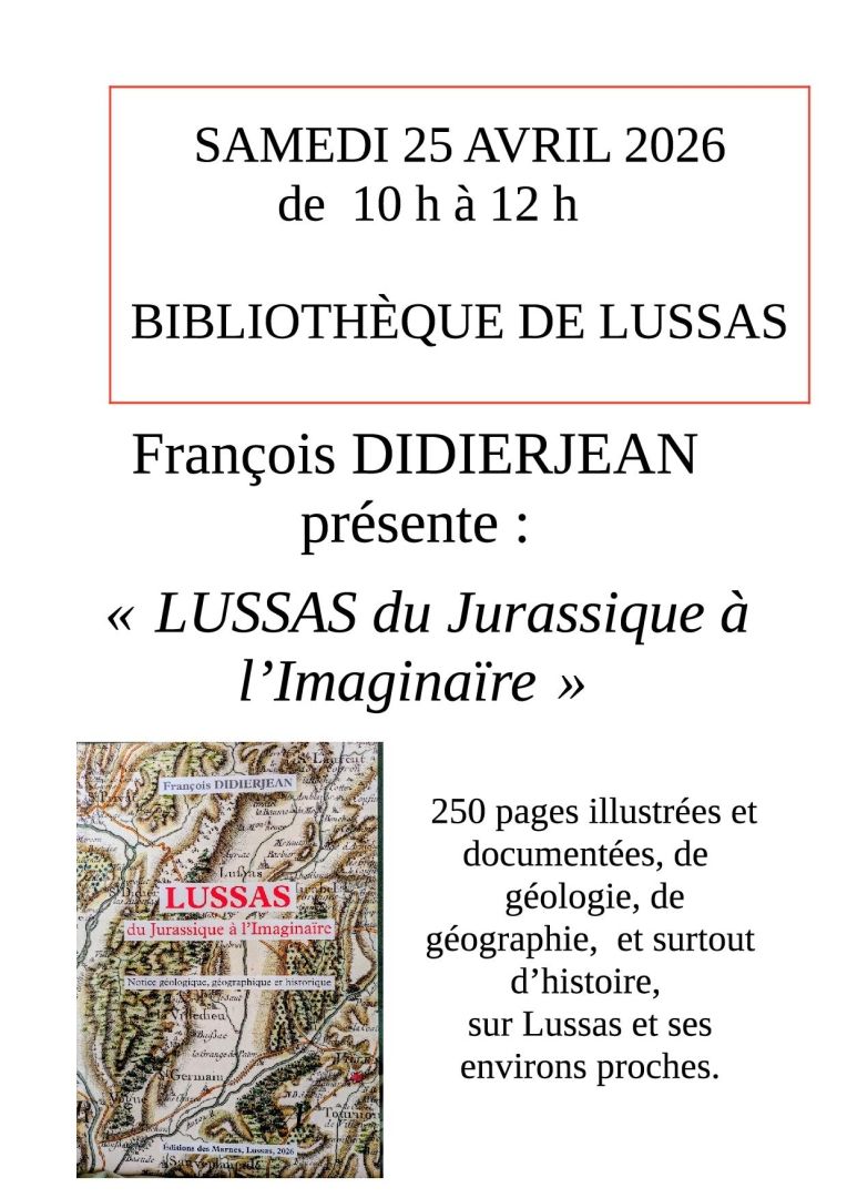 Annonce présentation livre François Didierjean