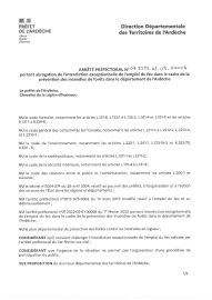 INTERDICTION EMPLOI DU FEU LEVÉE