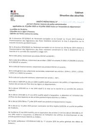 ARRETE PREFECTORAL 14 JUILLET