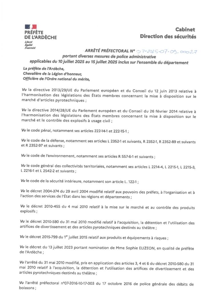 Arrêté 1