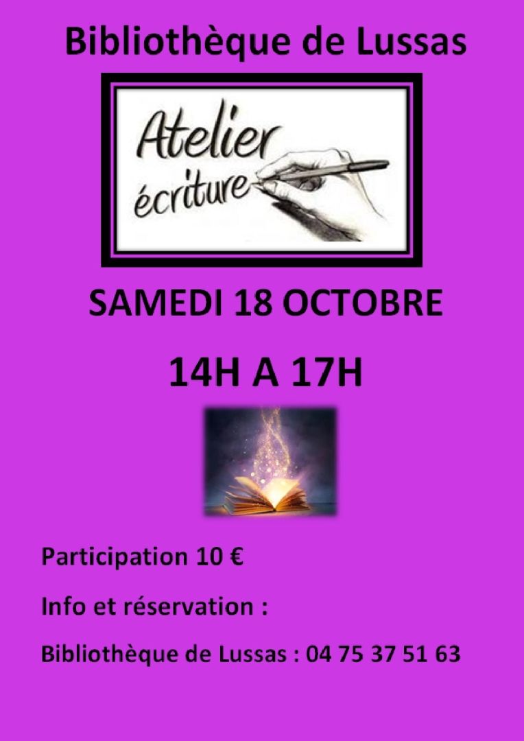 ATELIER ECRITURE BIBLI 