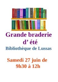 BRADERIE BIBLIOTHEQUE