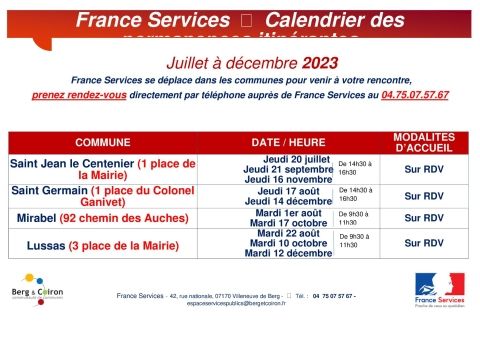 PERMANENCES FRANCE SERVICES