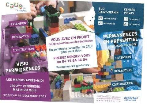 PERMANENCES DU CAUE DE L'ARDÈCHE