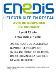 COUPURE ENEDIS