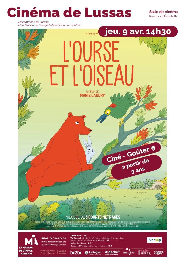 jeudi 9 avril 14h30 L'ourse et l'oiseau