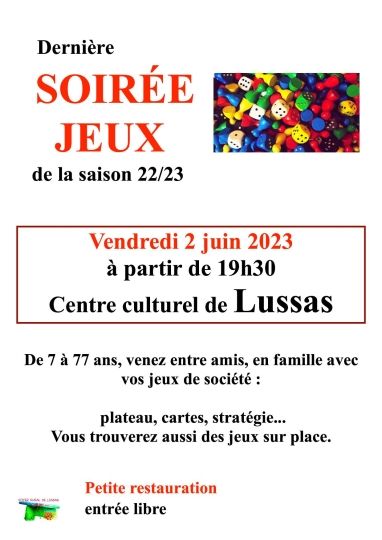 SOIRÉE JEUX