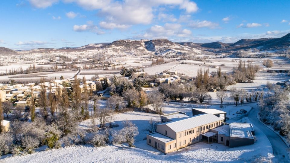 Lussas sous la neige