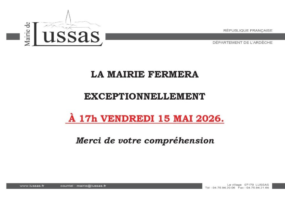 MAIRIE FERMETURE LE VENDREDI .pdf MAI 2026