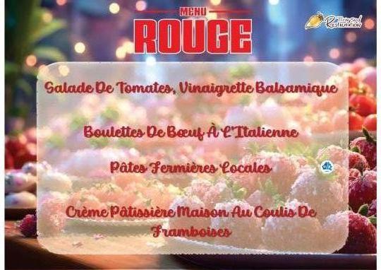 Menu rouge du 30 04 26