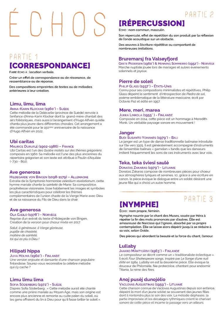 PgmEchosV2 - Programme ÉCHOS web2