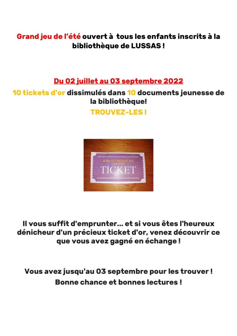 Tickets d'or